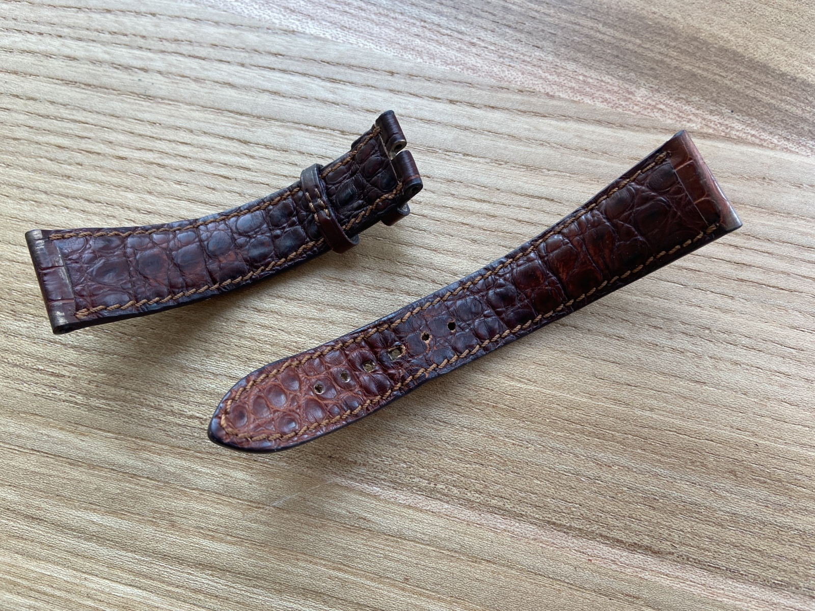 Замена подклада часового ремешка