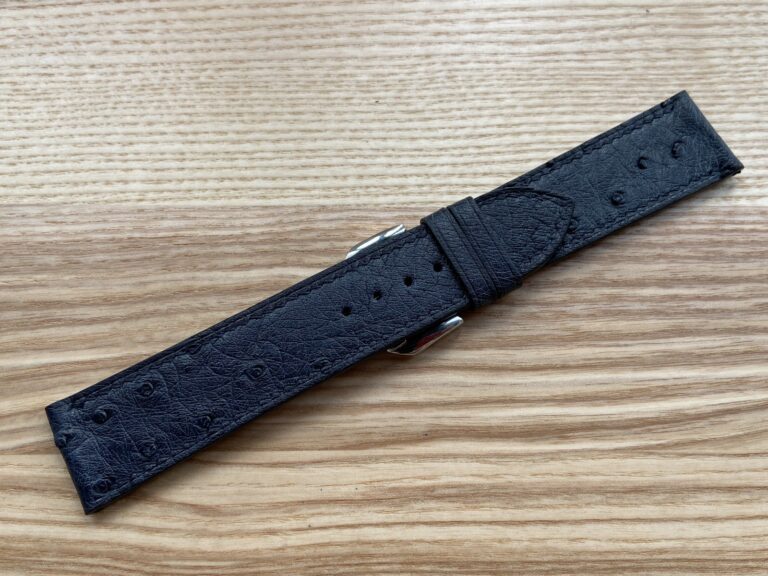 Ремешок из кожи страуса для часов Baume et Mercier